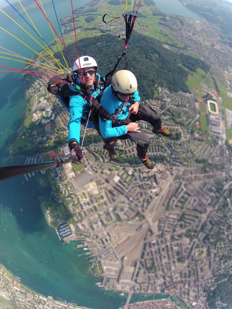 Tandem paragliding experience in Wilderness with FlyTime Africa